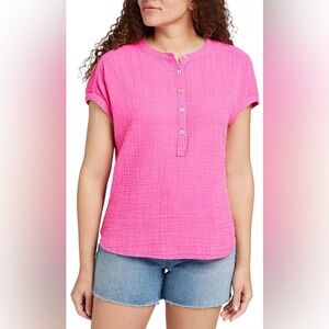 Faherty Women’s Dream Gauze Organic Cotton Top